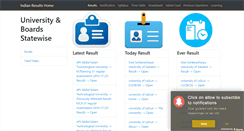 Desktop Screenshot of indianresults.net