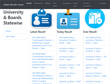 Tablet Screenshot of indianresults.net